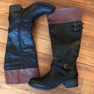 Tall black boots